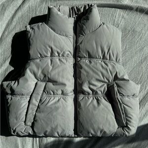 Gray Puffer Vest